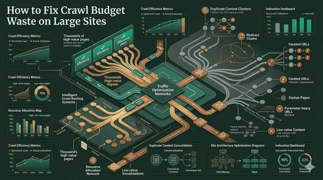 How to Fix Crawl Budget Waste on Large Sites